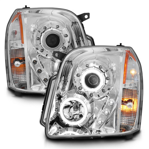ANZO Projector Headlights w/ Halo Chrome (CCFL) for Gmc Yukon | 111147