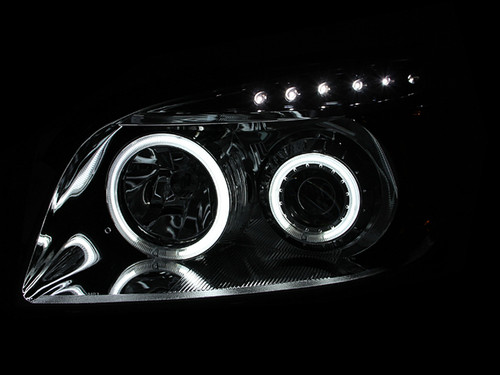 ANZO Projector Headlights w/ Halo Chrome (CCFL) for Toyota Rav4 | 111121