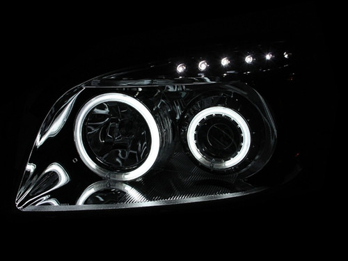 ANZO Projector Headlights w/ Halo Black for Toyota Rav4 | 111120