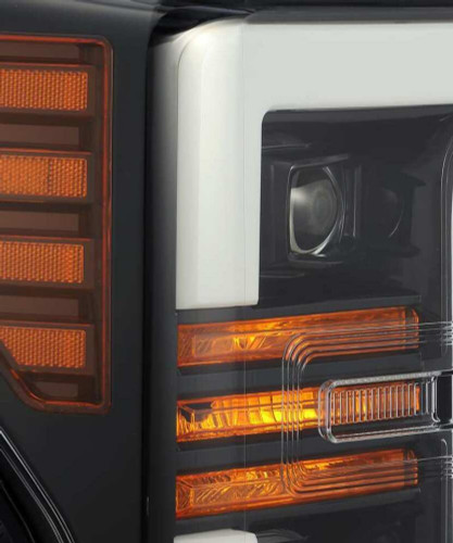 AlphaRex PRO-Series Proj Headlights Plank Style Black for Ford F-250 SD | 880108