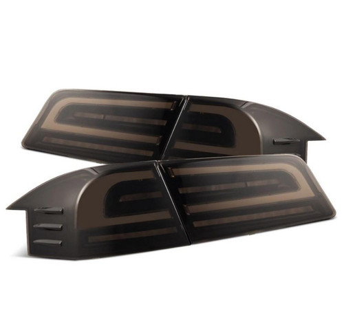 AlphaRex LUXX-Series LED Tail Lights Black for Tesla Model S | 601120