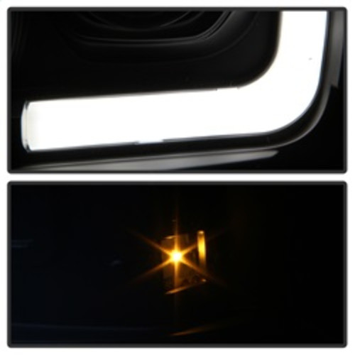 Spyder Projector Headlights Light Bar DRL LED for Ford F250/350/450 - Black