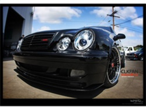 Spyder Projector Headlights LED Halo for Mercedes Benz CLK - Chrome