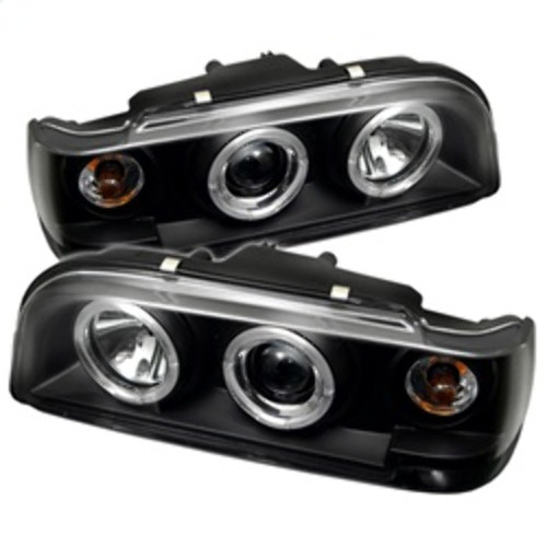 Spyder Projector Headlights LED Halo for Volvo 850 - Black