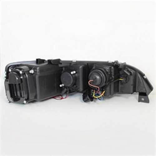 Spyder Projector Headlights LED Halo DRL for Mazda 6 w/ Fog Lights - Smoke