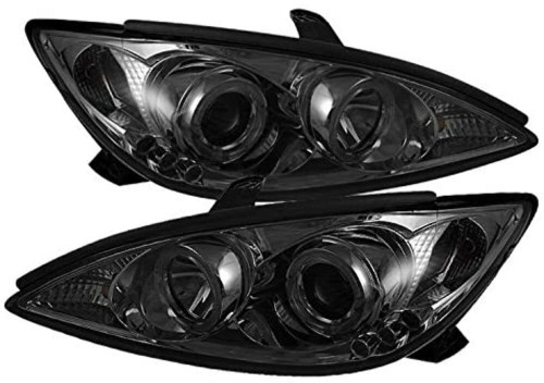 Spyder Projector Headlights LED Halo for Toyota Camry - Smoke