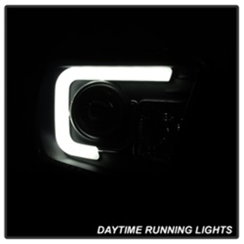 Spyder Projector Headlights Light Bar DRL for Toyota Tundra - Black Smoke Spyder Projector Headlights Light Bar DRL for Toyota Tundra - Black Smoke