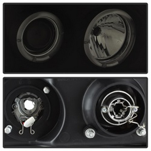 Spyder Projector Headlights LED Halo for GMC Sierra 1500/2500 - Black Smoke