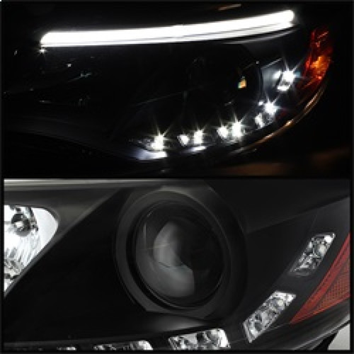 Spyder Projector Headlights DRL for Ford Focus Halogen Model - Black