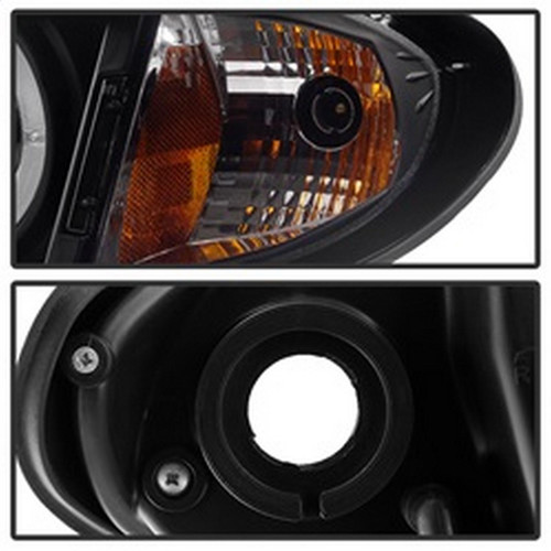 Spyder 1PC Projector Headlights LED Halo for BMW E46 3-Series 4DR - Black