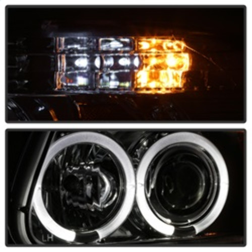 Spyder 1PC Projector Headlights LED Halo for Ford Explorer - Chrome
