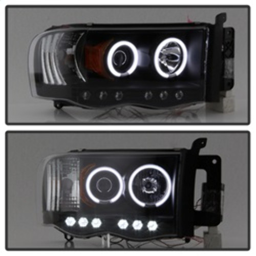 Spyder Projector Headlights CCFL Halo for Dodge Ram 1500 - Black