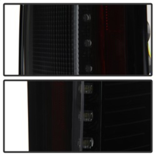 Spyder LED Tail Lights w/ Blind Spot for Ford F-150 - Black Smoke