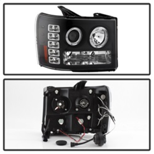 Spyder Projector LED Halo for GMC Sierra 1500/Sierra Denali - Black