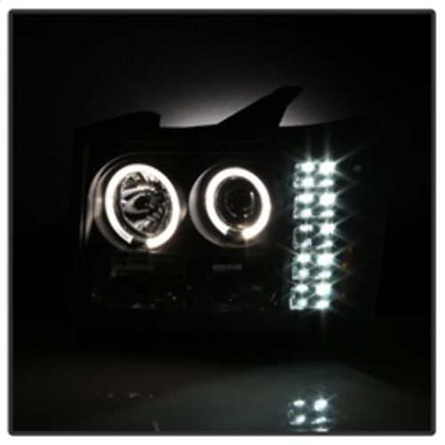 Spyder Projector LED Halo for GMC Sierra 1500/Sierra Denali - Black