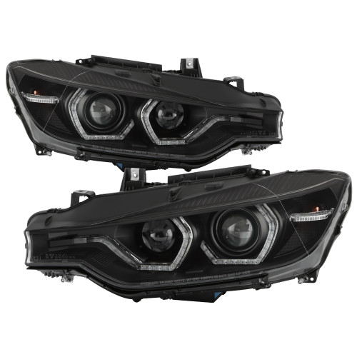 Spyder Projector Headlights for BMW F30 3 Series 4DR - Black Spyder Projector Headlights for BMW F30 3 Series 4DR - Black