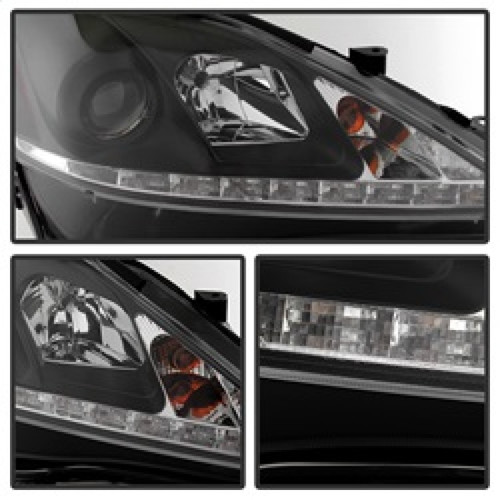 Spyder Projector Headlights DRL for Lexus IS 250/350 - Black