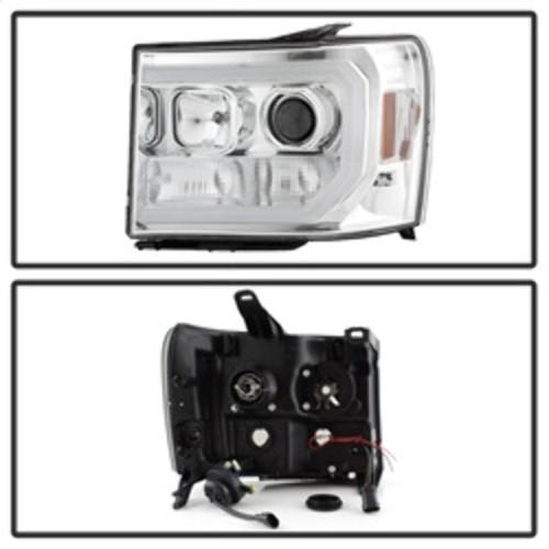 Spyder V2 Projector Headlights for GMC Sierra 1500/2500/3500 - Chrome