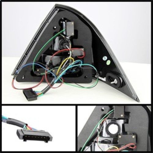 Spyder LED Tail Lights for Mercedes Benz W203 C-Class 4DR - Smoke