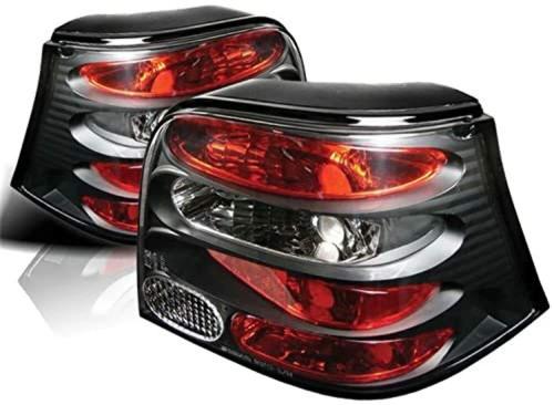 Spyder Euro Style Tail Lights for Volkswagen Golf - Black