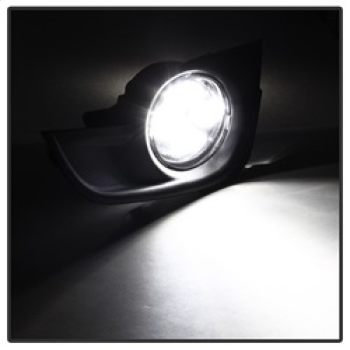 Spyder Daytime DRL LED Running Fog Lights w/ Switch for Nissan Altima - Clear