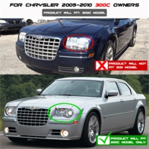 Spyder Projector Headlights LED Halo for Chrysler 300C - Smoke Spyder Projector Headlights LED Halo for Chrysler 300C - Smoke