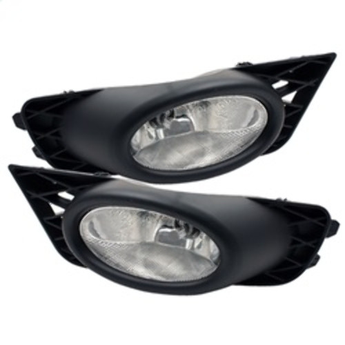 Spyder Fog Lights w/ Switch for Honda Civic 4Dr - Clear