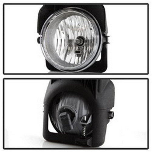 Spyder Fog Lights w/o Switch for GMC Sierra 1500/2500/1500HD/2500HD - Clear