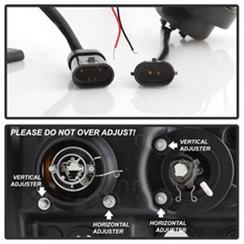 Spyder V2 Projector Headlights for GMC Sierra 1500/2500/3500 - Black