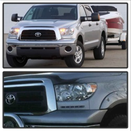 Spyder Daytime LED Running Lights w/o Switch for Toyota Tundra - Silver