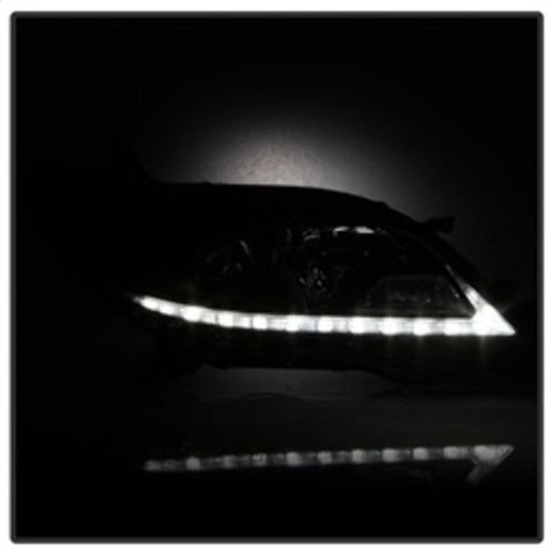 Spyder Projector Headlights DRL LED for Toyota Sienna - Black