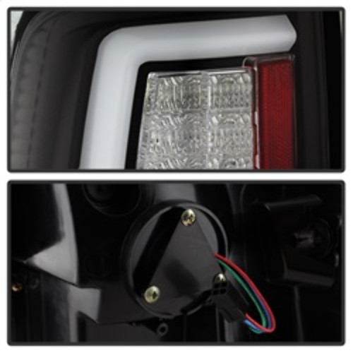 Spyder Light Bar LED Tail Lights for Dodge Ram - Black