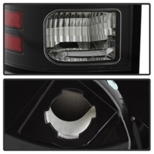 Spyder Light Bar LED Tail Lights for Dodge Ram - Black