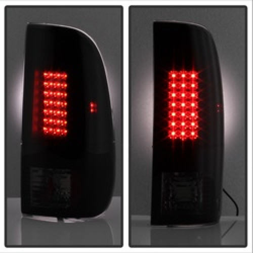 Spyder LED Tail Lights for Ford F150/F250 Super Duty - Black Smoke
