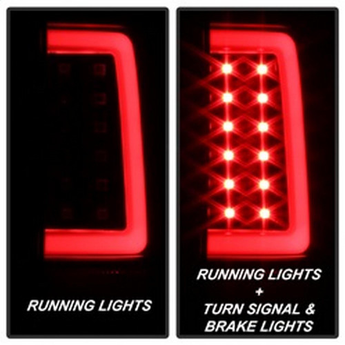 Spyder V3 LED Tail Lights for Silverado - Black