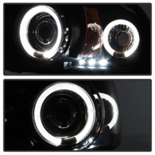 Spyder 1PC Projector Headlights LED Halo for Dodge Dakota/Durango - Black