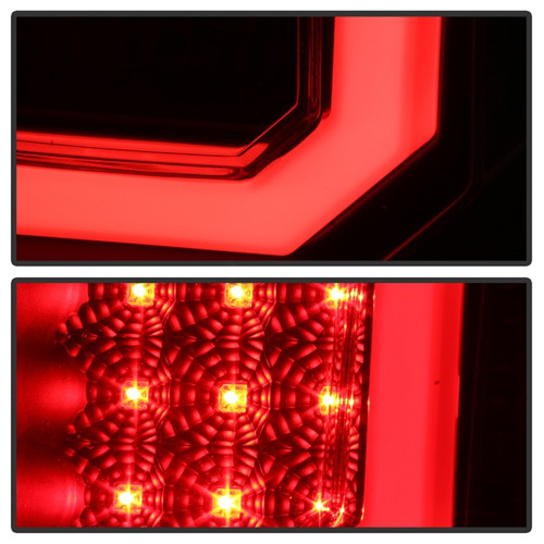 Spyder V2 Light Bar LED Tail Lights for Toyota Tundra - Black