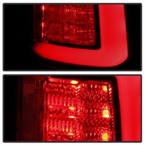 Spyder Light Bar LED Tail Lights for Dodge Ram 1500 - Black Smoke