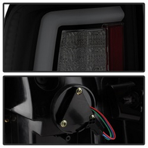 Spyder Light Bar LED Tail Lights for Dodge Ram 1500 - Black Smoke