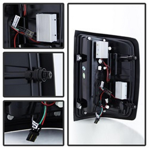 Spyder Bar LED Tail Lights for Chevy 1500/GMC 3500 Dually - Black Smoke