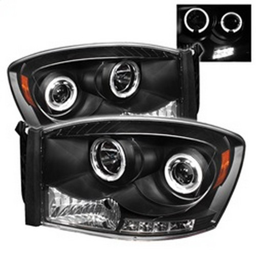 Spyder Projector Headlights LED Halo for Dodge Ram 1500/Ram 2500 - Black