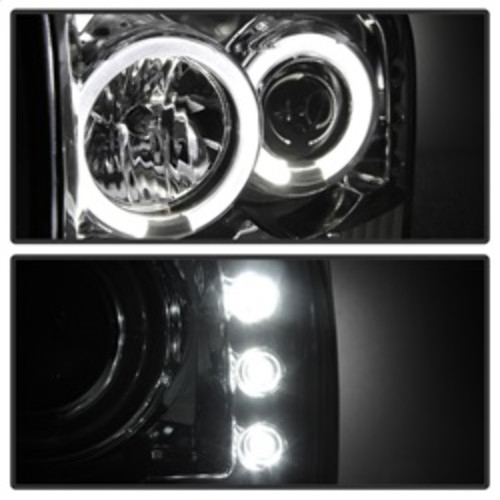 Spyder Projector Version 2 LED Halo for Ford F250 Super Duty - Chrome