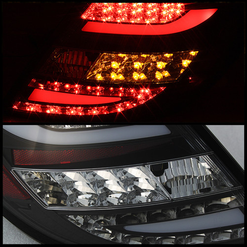 Spyder LED Tail Lights for Mercedes Benz W204 C-Class - Black