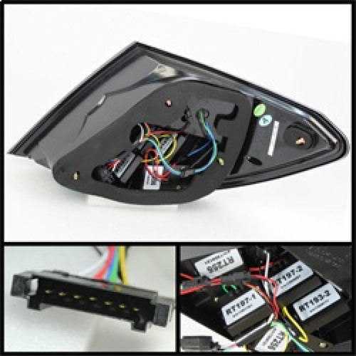 Spyder LED Tail Lights for Mercedes Benz W204 C-Class - Black