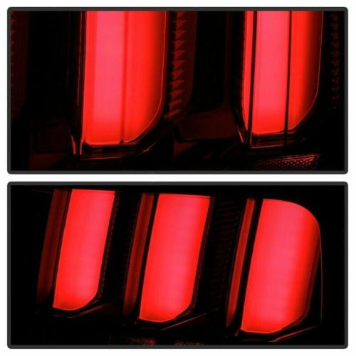 Spyder LED Tail Lights for Ford Mustang White Light Bar - Smoke