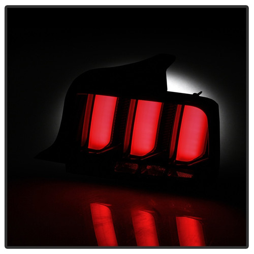 Spyder LED Tail Lights for Ford Mustang White Light Bar - Smoke