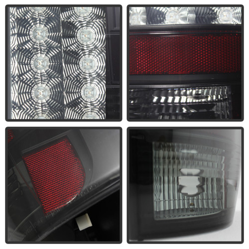 Spyder LED Tail Lights for Chevy Suburban/GMC Yukon/Denali - Black Smoke