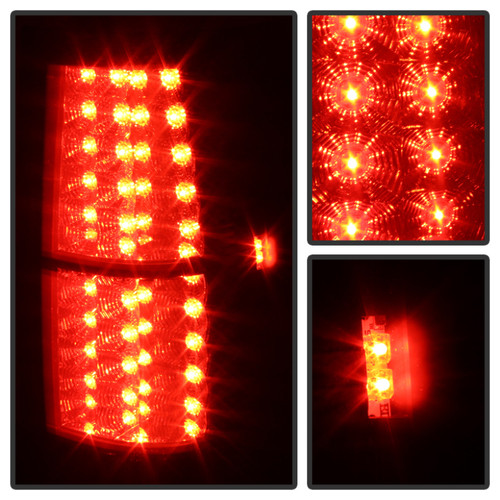 Spyder LED Tail Lights for Chevy Suburban/GMC Yukon/Denali - Black Smoke