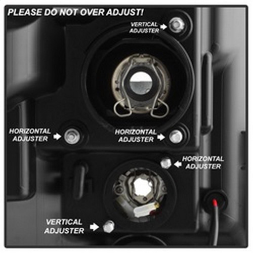 Spyder V2 Projector Headlights for Ford F-250/F-350/F450 Super Duty - Black