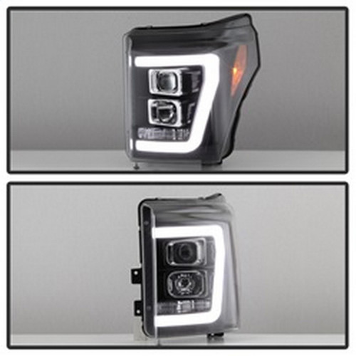 Spyder V2 Projector Headlights for Ford F-250/F-350/F450 Super Duty - Black